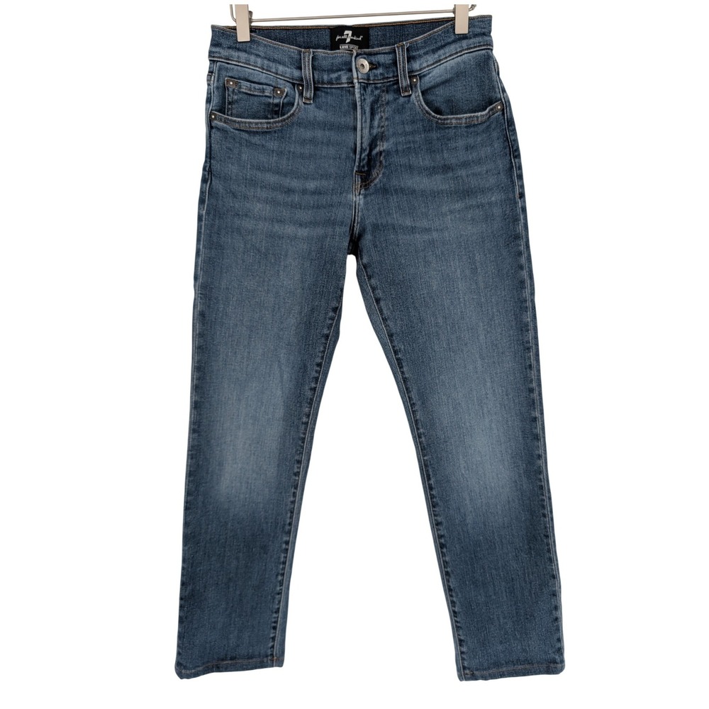 7 For All Mankind Slimmy Jeans Womens 31 Blue Luxe Sport Slim Fit Stretch‎ Denim